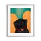 Stupell Industries Dog Angel with Yellow Wings Framed Print Under Glass, design by Stephen Huneck